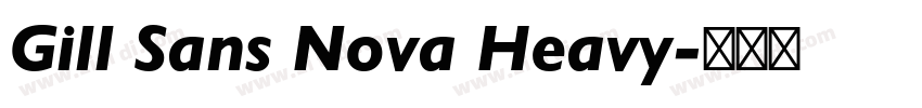 Gill Sans Nova Heavy字体转换